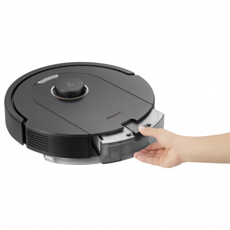 Ρομποτική ηλεκτρική σκούπα Roborock Q5 Pro, 59W, 5500 Pa, 770 ml, Wi-Fi, Στεγνός και υγρός καθαρισμός, PreciSense LiDAR, Φωνητικός έλεγχος, Αυτόματη επαναφόρτιση, Μαύρο