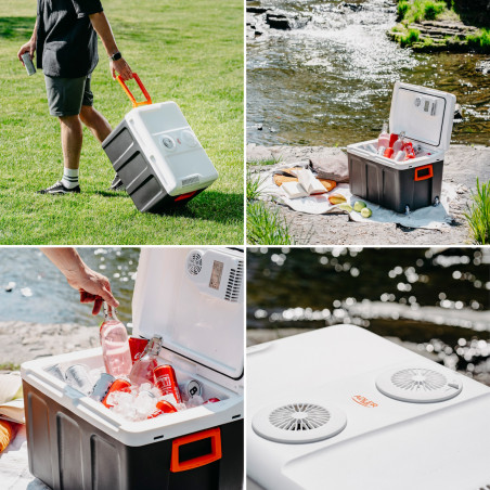 Τσάντα ψυγείου Adler AD 8090, 40 l, 58 W, 12/220/240V, Κλιματική κλάση N, Ειδική μόνωση C5H10, Γκρι