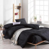 EnLora Home σετ κρεβατοκάμαρας 162ELR1406, 65% βαμβάκι, 35% πολυεστέρας, 4 τεμάχια, κάλυμμα 200x220 cm, σεντόνι 220x240 cm, καλύμματα 50x70 cm, μαύρο
