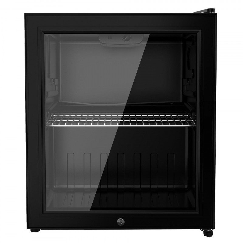 Ψυγείο mini bar Crown CM50 BL, 50 l, 0-10C, Στατικό σύστημα, φωτισμός LED, Μαύρο