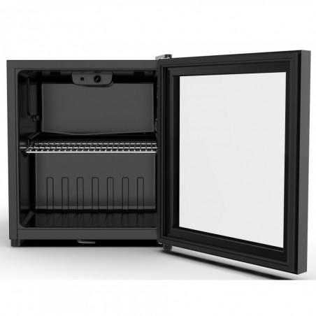 Ψυγείο mini bar Crown CM50 BL, 50 l, 0-10C, Στατικό σύστημα, φωτισμός LED, Μαύρο