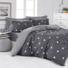 Σετ κρεβατοκάμαρας Eponj Home 143EPJ4425, 65% βαμβάκι, 35% πολυεστέρας, 4 τεμάχια, κάλυμμα 200x220 cm, σεντόνι 220x240 cm, κάλυμμα 50x70 cm, γκρι