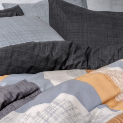 Σετ κλινοσκεπασμάτων Cotton Box 129CTN4643, 100% βαμβάκι, 3 τεμάχια, Κουβέρτα 160x220 cm, Σεντόνι 180x240 cm, Κάλυμμα 50x70 cm, Πολύχρωμο