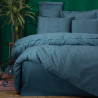 Σετ κρεβατοκάμαρας Cotton Box 129CTN3910, 100% βαμβακερό σατέν, 6 τεμάχια, Κάλυμμα 200x220 cm, Σεντόνι 240x260 cm, Κάλυμμα 50x70 cm, Μπλε πετρόλ