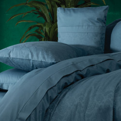 Σετ κρεβατοκάμαρας Cotton Box 129CTN3910, 100% βαμβακερό σατέν, 6 τεμάχια, Κάλυμμα 200x220 cm, Σεντόνι 240x260 cm, Κάλυμμα 50x70 cm, Μπλε πετρόλ