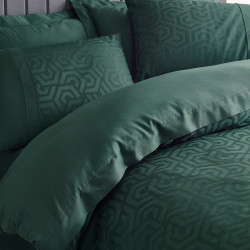 Σετ κλινοσκεπασμάτων Cotton Box 129CTN3658, 100% βαμβακερό σατέν, 6 τεμάχια, κάλυμμα 200x220 cm, σεντόνι 240x260 cm, κάλυμμα 50x70 cm, πράσινο
