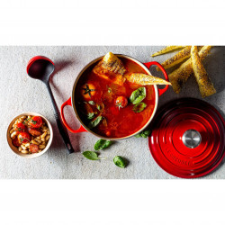 Le Creuset χυτοσιδηρή κατσαρόλα 24147260912, 5.6 l, 26 cm, Μέχρι 260C, Επίστρωση σμάλτου, Επαγωγή, Φούρνος, Κόκκινο