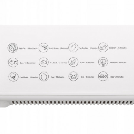 Ατμομάγειρας Saturn ST-EC1187, 1500W, 12 l, Αυτόματη διακοπή, Ένδειξη στάθμης νερού, Λευκό