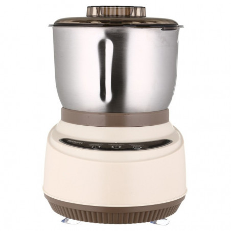 Saturn ST-FP7180 Συμπαγής επεξεργαστής τροφίμων, 500 W, άλεση, ζύμωμα, 7 L, 3 λειτουργίες, χάλκινο μοτέρ, μπεζ/καφέ