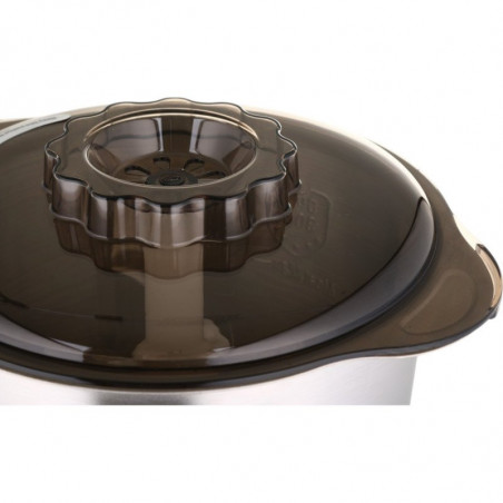 Saturn ST-FP7180 Συμπαγής επεξεργαστής τροφίμων, 500 W, άλεση, ζύμωμα, 7 L, 3 λειτουργίες, χάλκινο μοτέρ, μπεζ/καφέ