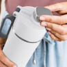 Thermos Ninja DW2401EUUKWH, 700 ml, Κατάλληλο για ανθρακούχα ποτά, Τριπλή μόνωση, Χωρίς BPA, Ζεστό έως 8 ώρες, Κρύο έως 24 ώρες, Λευκό