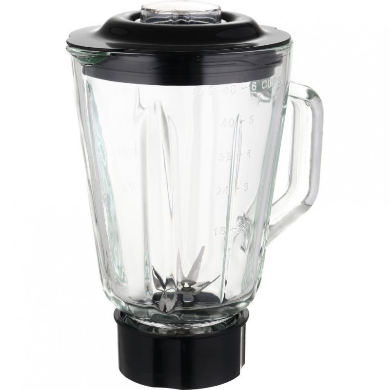 Μπλέντερ Laretti LR-FP7325, 500W, 1.5 l, Ανοξείδωτες λεπίδες, 2 ταχύτητες + παλμός, Μηχανισμός κλειδώματος, Μαύρο