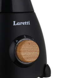 Μπλέντερ Laretti LR-FP7325, 500W, 1.5 l, Ανοξείδωτες λεπίδες, 2 ταχύτητες + παλμός, Μηχανισμός κλειδώματος, Μαύρο