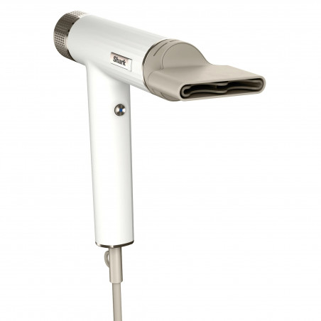 Στεγνωτήρας μαλλιών Shark HD333EU, 1700 W, 3 λειτουργίες, ψυχρός πίδακας, 3 εξαρτήματα, έως 110C, ιονιστής, Λευκό