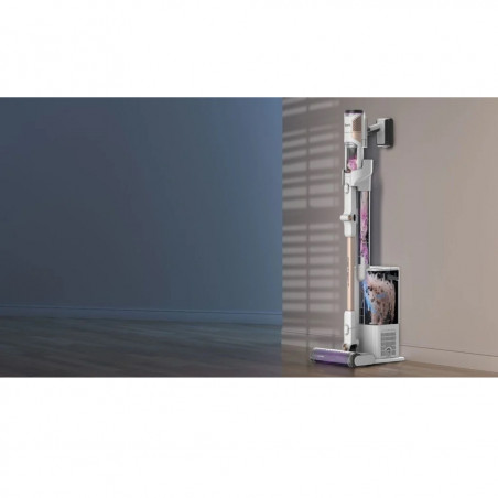 Σκούπα όρθια Shark IW3612EU, 240W, 0.42 l, 3 ρυθμίσεις, Αόρατοι αισθητήρες ανίχνευσης ρύπων, Σφραγίδα κατά των αλλεργιογόνων, LED, Λευκό/χρυσό