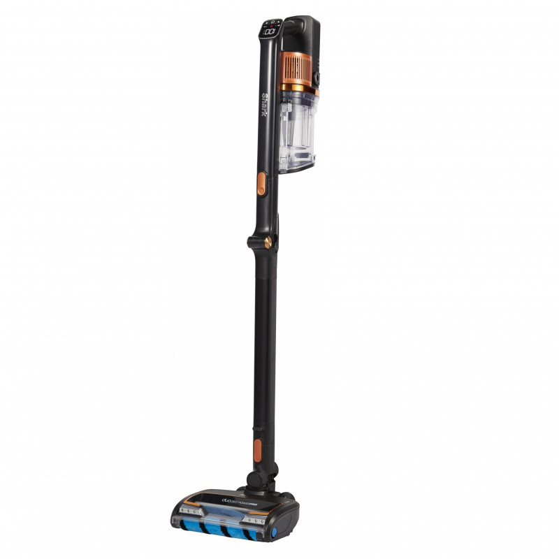 Σκούπα όρθια Ninja IZ300EUT, 309W, 0,7 l, 3 ταχύτητες, αυτονομία έως 60 λεπτά, HEPA, LED Smart display, φωτεινή ένδειξη βούρτσας, Μαύρο/κόκκινο