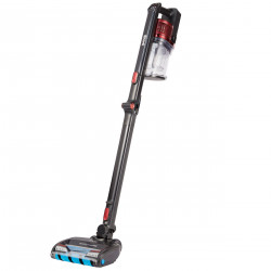 Σκούπα όρθια Ninja IZ300EUT, 309W, 0,7 l, 3 ταχύτητες, αυτονομία έως 60 λεπτά, HEPA, LED Smart display, φωτεινή ένδειξη βούρτσας, Μαύρο/κόκκινο