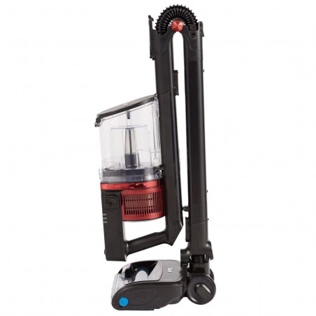 Σκούπα όρθια Ninja IZ300EUT, 309W, 0,7 l, 3 ταχύτητες, αυτονομία έως 60 λεπτά, HEPA, LED Smart display, φωτεινή ένδειξη βούρτσας, Μαύρο/κόκκινο