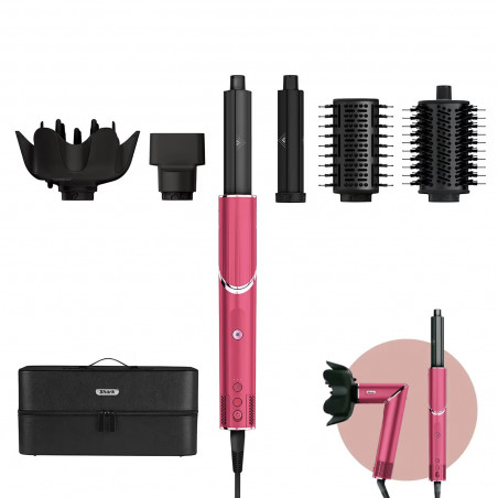 Shark FlexStyle HD440BPEU 2in1 Συσκευή γενικής χρήσης για στέγνωμα και μπούκλες, 1400W, 3 επίπεδα ισχύος, 3 επίπεδα θερμότητας, τεχνολογία Coanda, ιονισμός, 5 εξαρτήματα, ροζ
