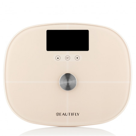 Beautifly SlimSense, Μέχρι 180 κιλά, Λειτουργία αθλητή, 9 προφίλ, Παρακολούθηση προόδου, LCD, Ανάλυση σύστασης σώματος, Μπεζ