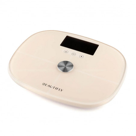 Beautifly SlimSense, Μέχρι 180 κιλά, Λειτουργία αθλητή, 9 προφίλ, Παρακολούθηση προόδου, LCD, Ανάλυση σύστασης σώματος, Μπεζ