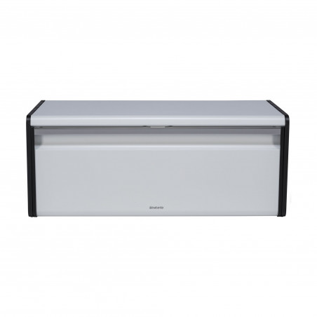 Κουτί ψωμιού Brabantia Fall Front 1003246, 18 l, 46,5x25 cm, Επιτοίχια τοποθέτηση, χωρίς δακτυλικά αποτυπώματα, Λευκό