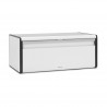Κουτί ψωμιού Brabantia Fall Front 1003246, 18 l, 46,5x25 cm, Επιτοίχια τοποθέτηση, χωρίς δακτυλικά αποτυπώματα, Λευκό