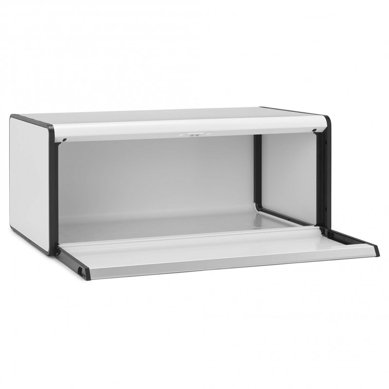 Κουτί ψωμιού Brabantia Fall Front 1003246, 18 l, 46,5x25 cm, Επιτοίχια τοποθέτηση, χωρίς δακτυλικά αποτυπώματα, Λευκό