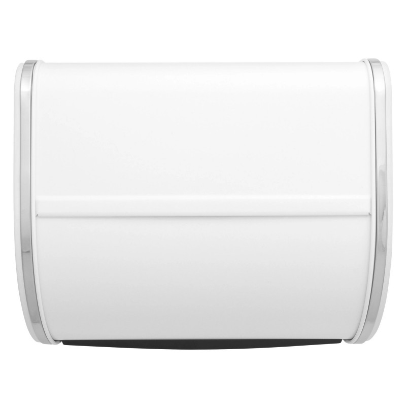 Κουτί ψωμιού Brabantia Roll Top 1003254, 11 l, 31,6x26,5 cm, Ειδική δομή, Λευκό/Inox