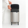 Κάδος απορριμμάτων Brabantia Bo Small Hi 1006646, 7 λίτρα, Υπερυψωμένος, Ομαλό και αθόρυβο άνοιγμα, Αντιολισθητική βάση, Ανθεκτικός στα δακτυλικά αποτυπώματα, Ανοξείδωτο/Ματ