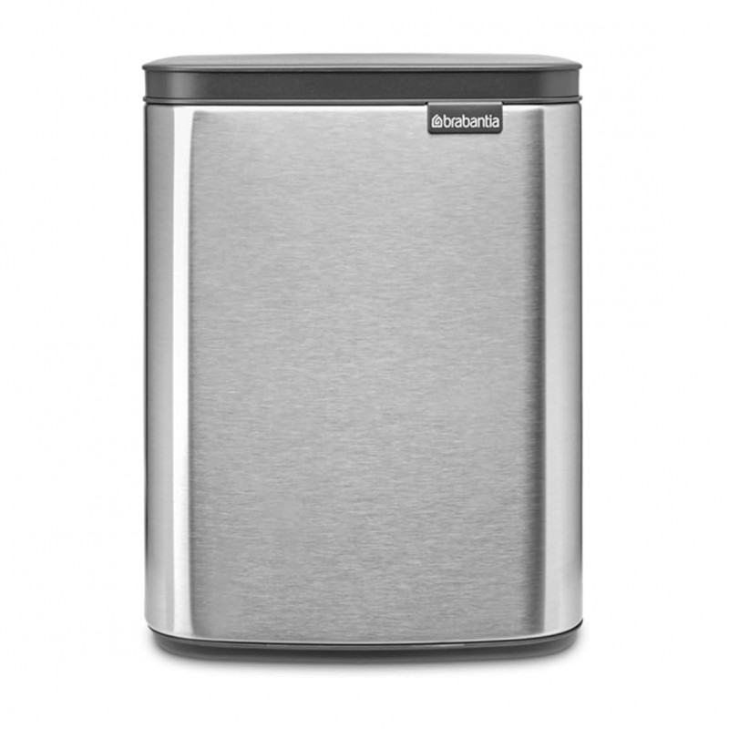 Κάδος απορριμμάτων Brabantia Bo Small 1006632, 7 λίτρα, Ομαλό και αθόρυβο άνοιγμα, Αντιολισθητική βάση, Ανθεκτικό στα δακτυλικά αποτυπώματα, Ανοξείδωτο/Ματ