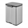 Κάδος απορριμμάτων Brabantia Bo Small 1006632, 7 λίτρα, Ομαλό και αθόρυβο άνοιγμα, Αντιολισθητική βάση, Ανθεκτικό στα δακτυλικά αποτυπώματα, Ανοξείδωτο/Ματ