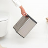 Κάδος απορριμμάτων Brabantia Bo Small 1006632, 7 λίτρα, Ομαλό και αθόρυβο άνοιγμα, Αντιολισθητική βάση, Ανθεκτικό στα δακτυλικά αποτυπώματα, Ανοξείδωτο/Ματ