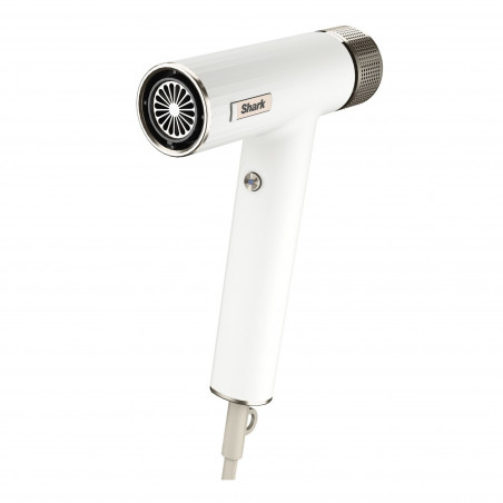 Στεγνωτήρας μαλλιών Shark HD333EU, 1700 W, 3 λειτουργίες, ψυχρός πίδακας, 3 εξαρτήματα, έως 110C, ιονιστής, Λευκό