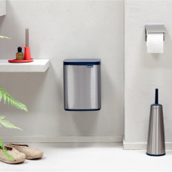 Κάδος απορριμμάτων Brabantia Bo Small 1006632, 7 λίτρα, Ομαλό και αθόρυβο άνοιγμα, Αντιολισθητική βάση, Ανθεκτικό στα δακτυλικά αποτυπώματα, Ανοξείδωτο/Ματ