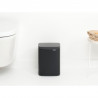 Κάδος απορριμμάτων Brabantia Bo Small 4L, Ομαλό και αθόρυβο άνοιγμα,Αντιολισθητική βάση, Μαύρο