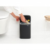 Κάδος απορριμμάτων Brabantia Bo Small 4L, Ομαλό και αθόρυβο άνοιγμα,Αντιολισθητική βάση, Μαύρο