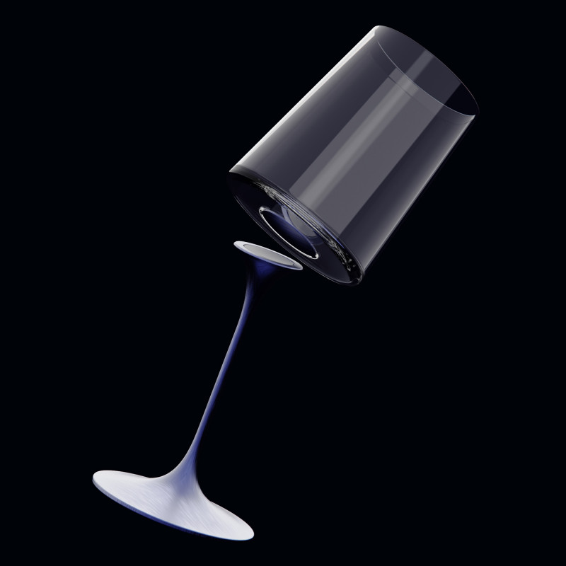Καρέκλα με μαγνητικό εξάρτημα Trebonn SplitGlass 2025102, Ø7.5x12 cm, Αρθρωτό σύστημα, Αλουμίνιο, Μπλε