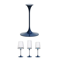 Καρέκλα με μαγνητικό εξάρτημα Trebonn SplitGlass 2025102, Ø7.5x12 cm, Αρθρωτό σύστημα, Αλουμίνιο, Μπλε