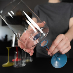 Καρέκλα με μαγνητικό εξάρτημα Trebonn SplitGlass 2025102, Ø7.5x12 cm, Αρθρωτό σύστημα, Αλουμίνιο, Μπλε
