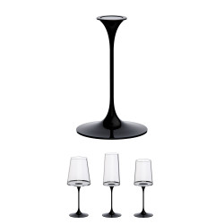 Καρέκλα με μαγνητικό εξάρτημα Trebonn SplitGlass 2025100, Ø7.5x12 cm, Αρθρωτό σύστημα, Αλουμίνιο, Μαύρο