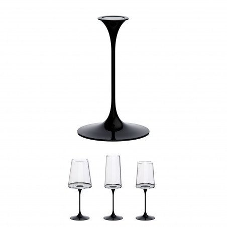 Καρέκλα με μαγνητικό εξάρτημα Trebonn SplitGlass 2025100, Ø7.5x12 cm, Αρθρωτό σύστημα, Αλουμίνιο, Μαύρο