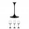 Καρέκλα με μαγνητικό εξάρτημα Trebonn SplitGlass 2025100, Ø7.5x12 cm, Αρθρωτό σύστημα, Αλουμίνιο, Μαύρο