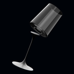 Καρέκλα με μαγνητικό εξάρτημα Trebonn SplitGlass 2025100, Ø7.5x12 cm, Αρθρωτό σύστημα, Αλουμίνιο, Μαύρο