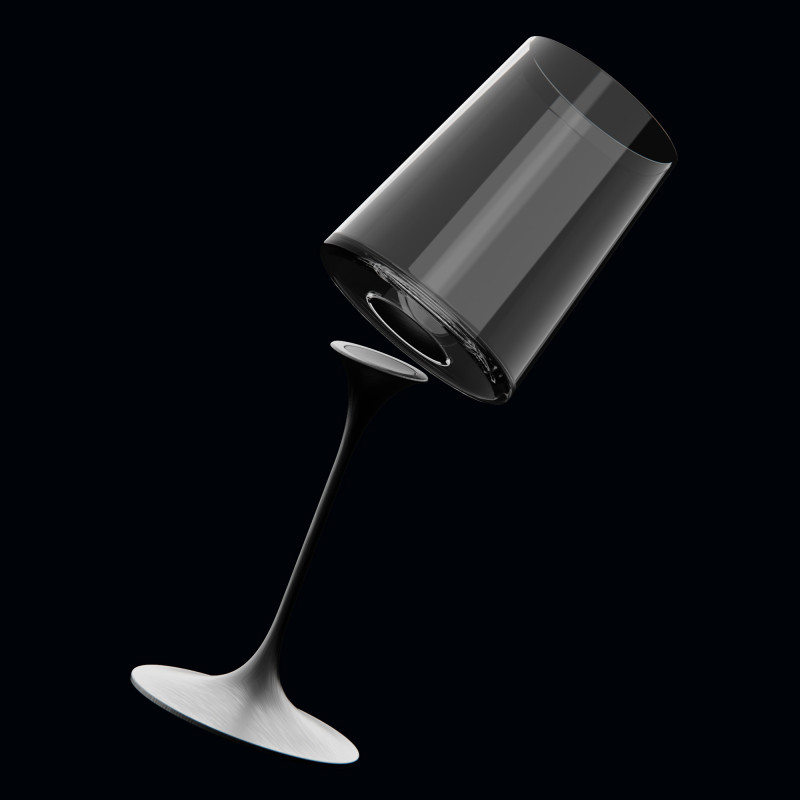 Καρέκλα με μαγνητικό εξάρτημα Trebonn SplitGlass 2025100, Ø7.5x12 cm, Αρθρωτό σύστημα, Αλουμίνιο, Μαύρο