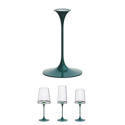 Καρέκλα με μαγνητικό εξάρτημα Trebonn SplitGlass 2025103, Ø7.5x12 cm, Αρθρωτό σύστημα, Αλουμίνιο, Πράσινο