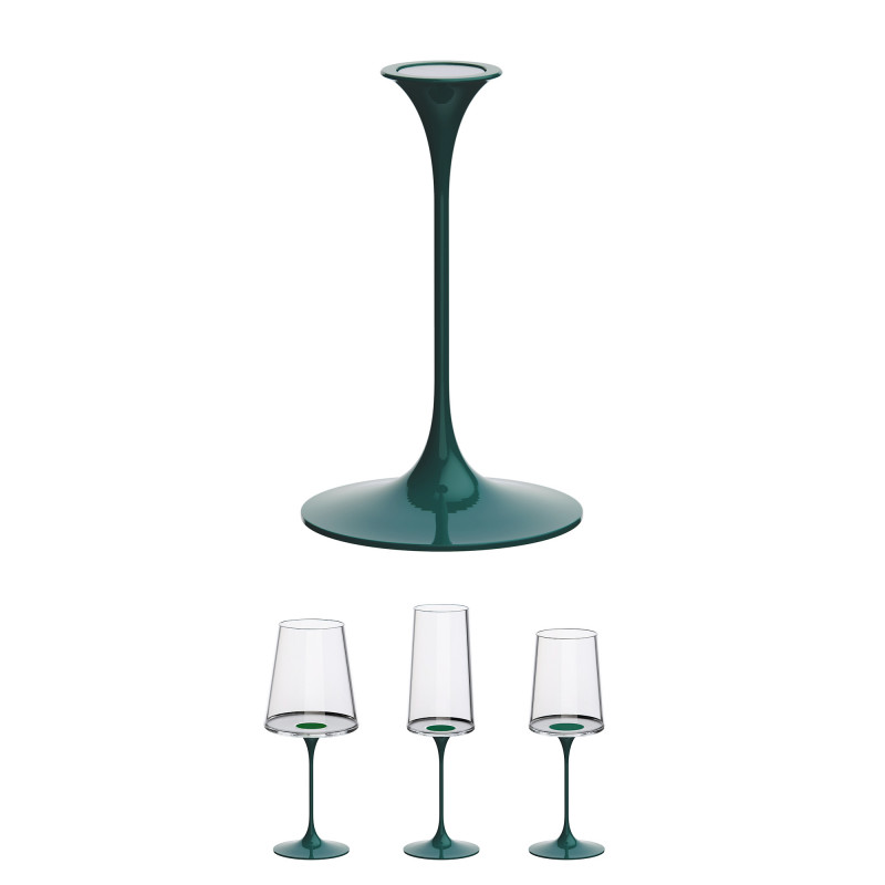 Καρέκλα με μαγνητικό εξάρτημα Trebonn SplitGlass 2025103, Ø7.5x12 cm, Αρθρωτό σύστημα, Αλουμίνιο, Πράσινο