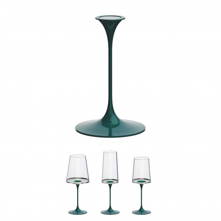 Καρέκλα με μαγνητικό εξάρτημα Trebonn SplitGlass 2025103, Ø7.5x12 cm, Αρθρωτό σύστημα, Αλουμίνιο, Πράσινο