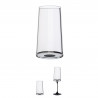 Σετ 2 κρυστάλλινων ποτηριών σαμπάνιας Trebonn SplitGlass 2025130, 320 ml, Ø7.8x12.5 cm, Modular system, Μαύρο