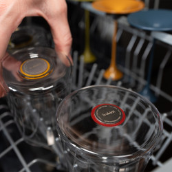 Σετ 2 κρυστάλλινων ποτηριών σαμπάνιας Trebonn SplitGlass 2025130, 320 ml, Ø7.8x12.5 cm, Modular system, Μαύρο